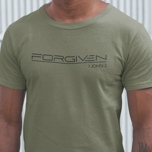 Forgiven 1 John 2 - Christelijk heren T-shirt