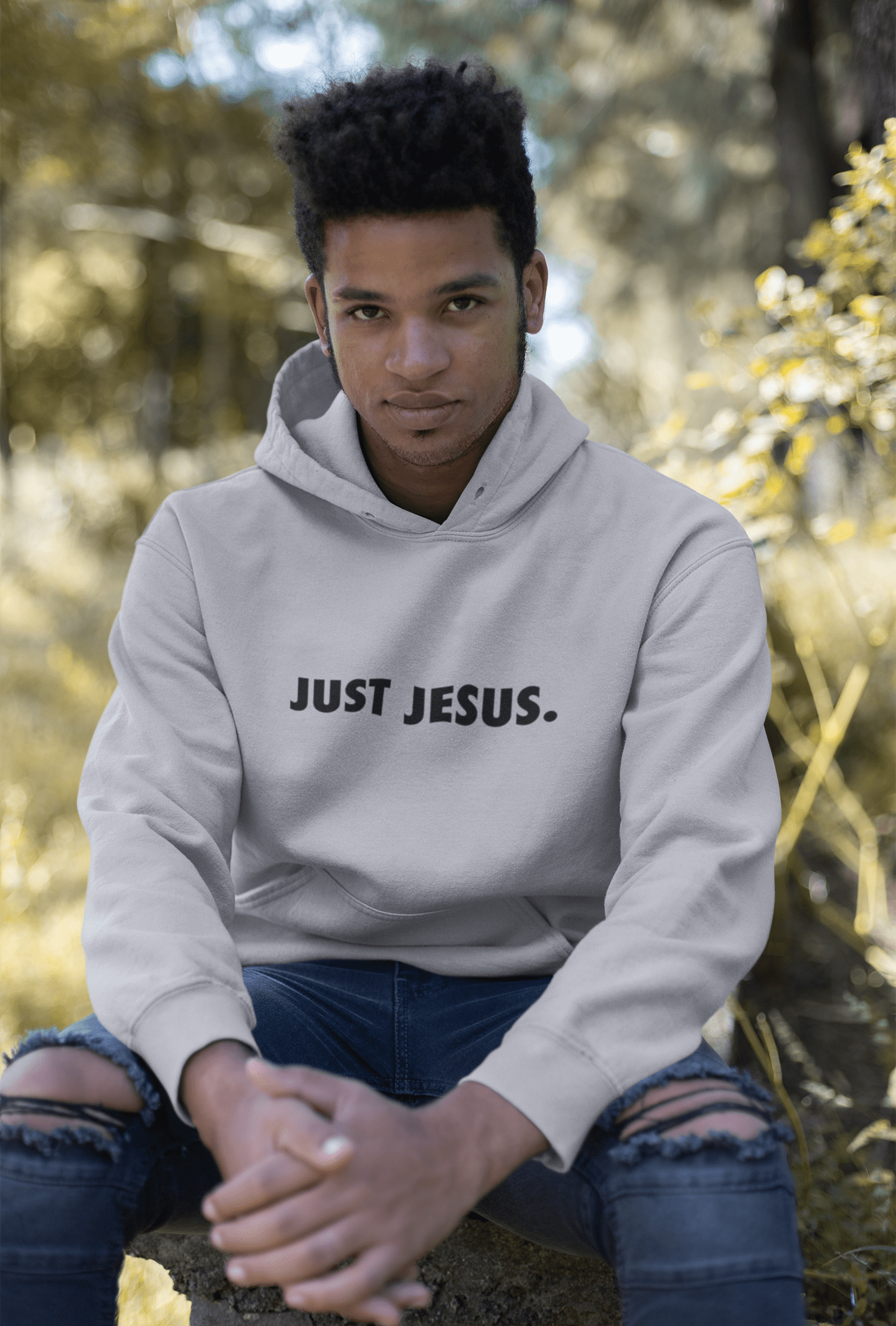 Christelijke heren hoodie! - Just Jesus