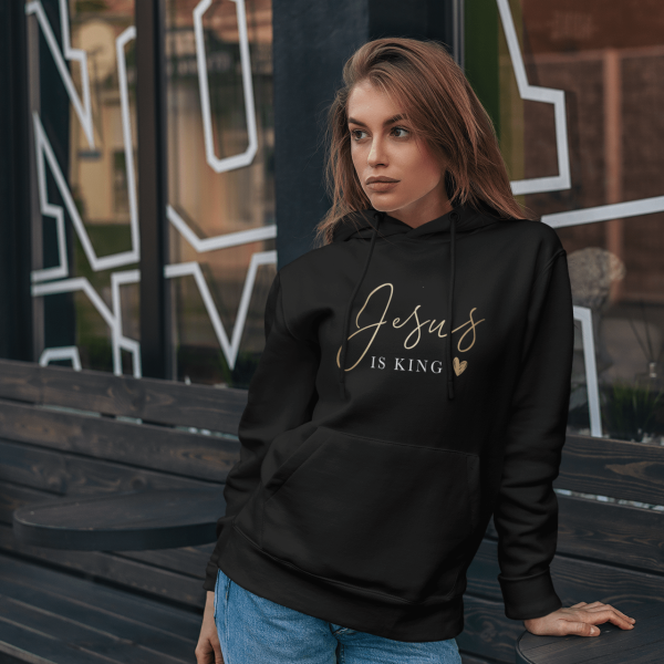 Christelijke dames hoodie! - Jesus is our King