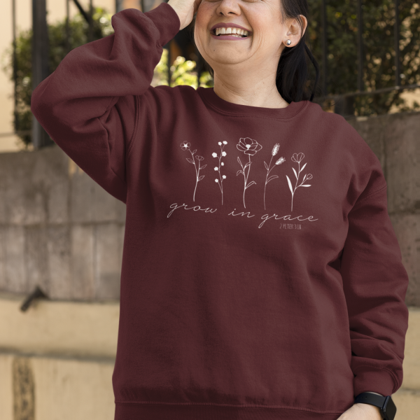 Christelijke Dames sweater - Grow in grace