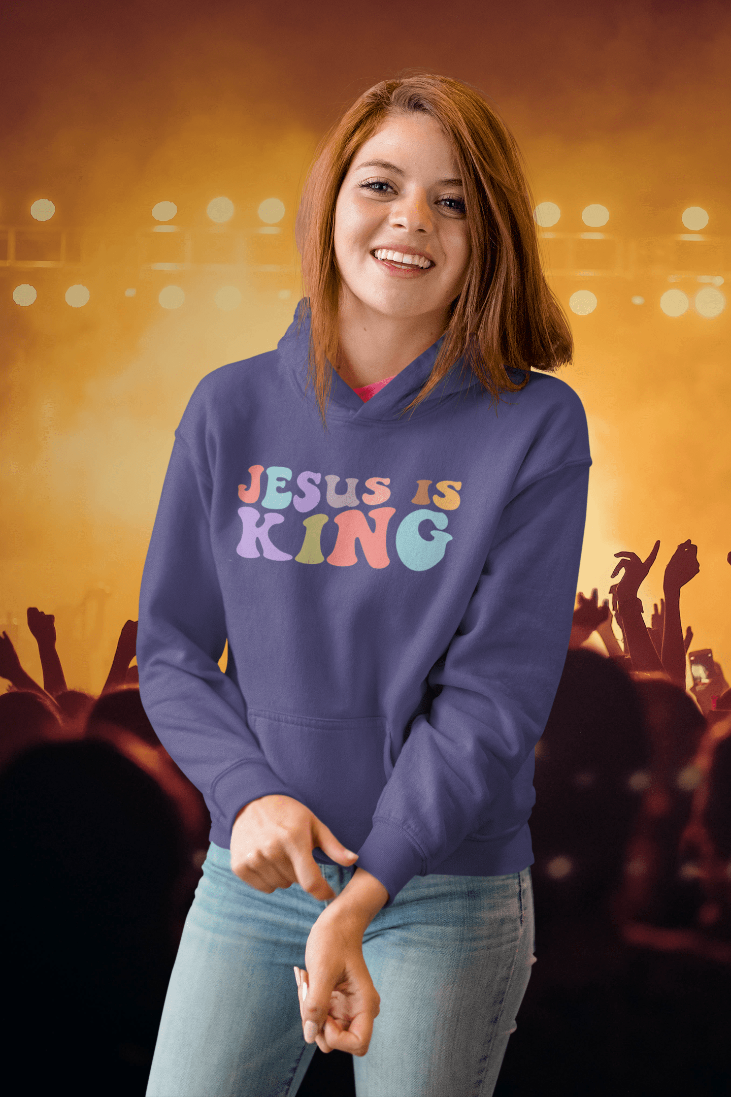 Christelijke dames hoodie! - Jesus is King