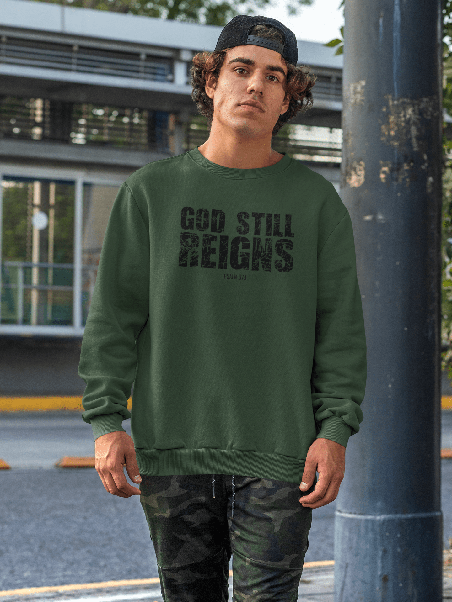 Christelijke Heren sweater - God still reigns