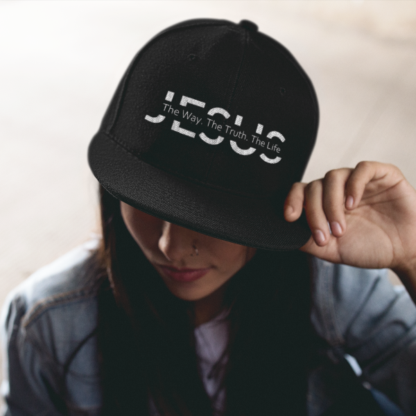 Christelijke Snapback pet - Jesus - the truth, The Life, The way - 7 kleuren