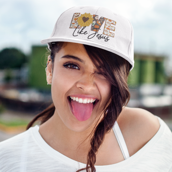 Christelijke Snapback pet - Love like Jesus - 7 kleuren