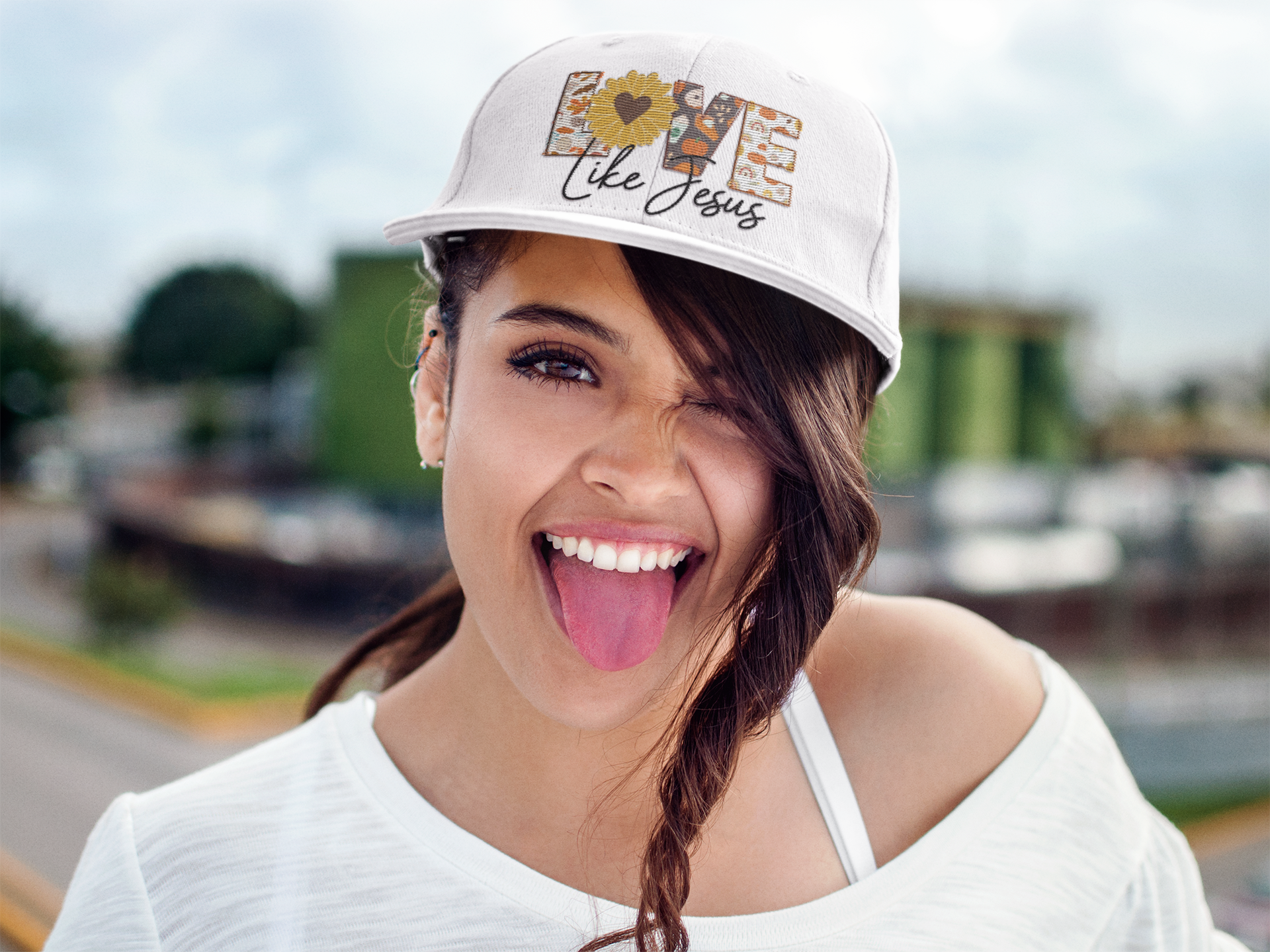 Christelijke Snapback pet - Love like Jesus - 7 kleuren