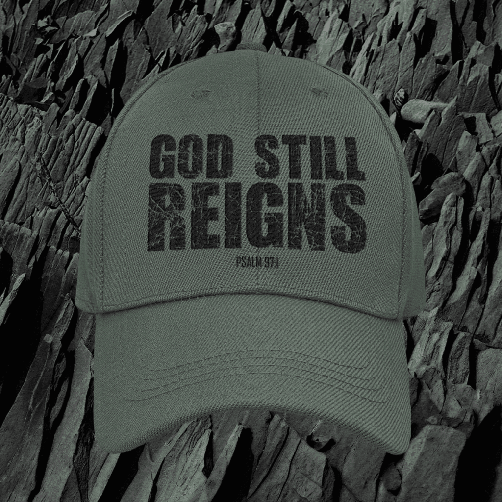 Christelijke katoenen pet - God still Reigns - 12 kleuren