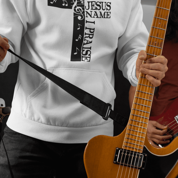 Christelijke heren hoodie - I Praise for Jesus - 28 kleuren