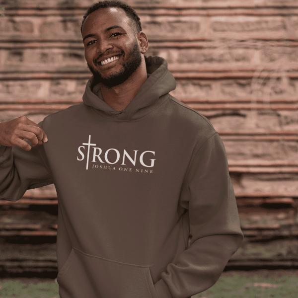 Strong - Christelijke heren hoodie - 12 kleuren