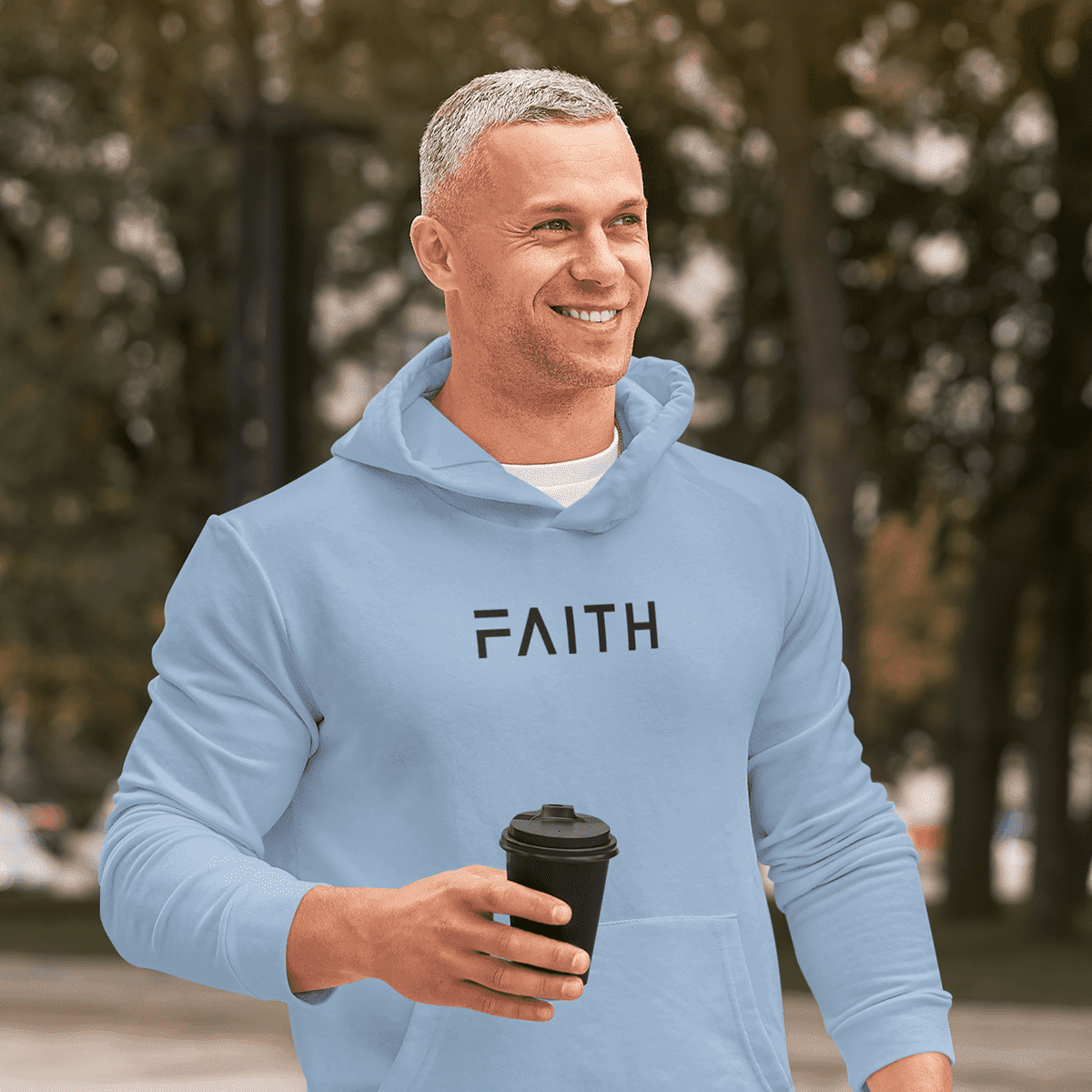 Christelijke heren hoodie -  Faith - 28 kleuren