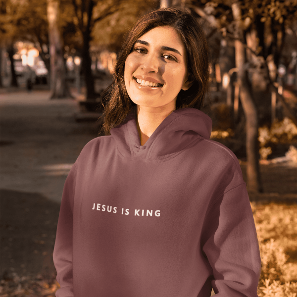 Christelijke dames hoodie! - Jesus is King - 12 kleuren