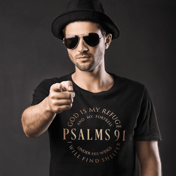 Psalm 91 - Christelijk heren T-shirt - 31 kleuren