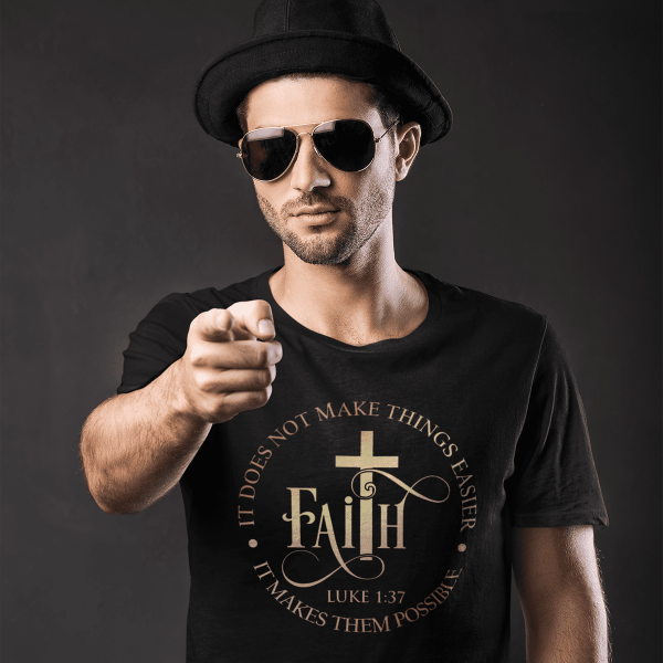 Faith make things possible - Christelijk heren T-shirt - 31 kleuren