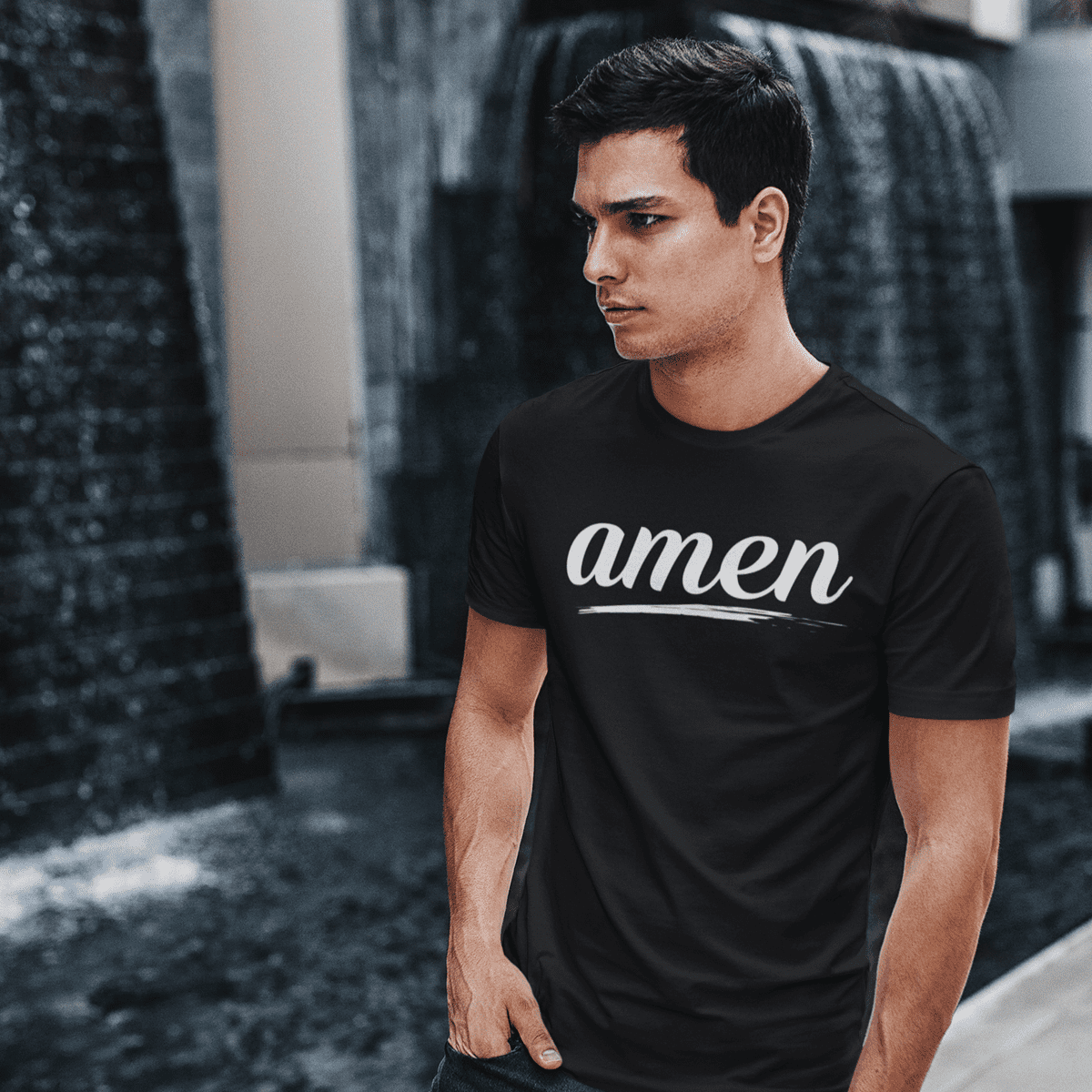 Amen - Christelijk heren T-shirt - 31 kleuren