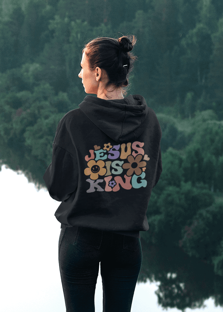 Jesus is King - Christelijke dames hoodie! - 12 kleuren