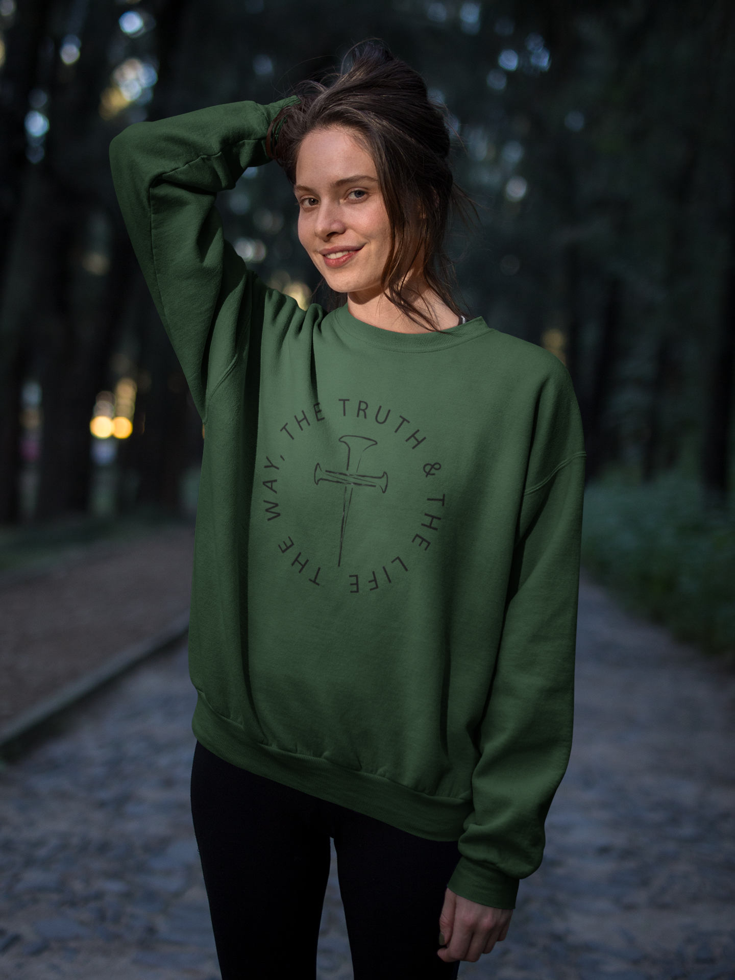 Christelijke Dames sweater - Jesus is The way - 23 kleuren