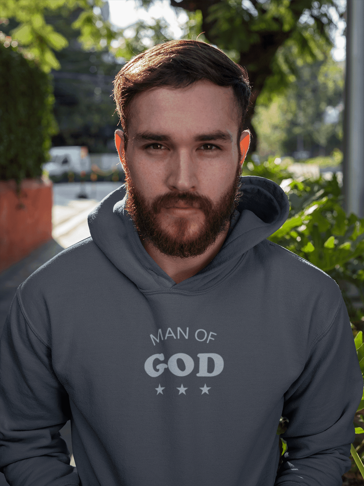 Christelijke heren hoodie - Man of God - 29 kleuren