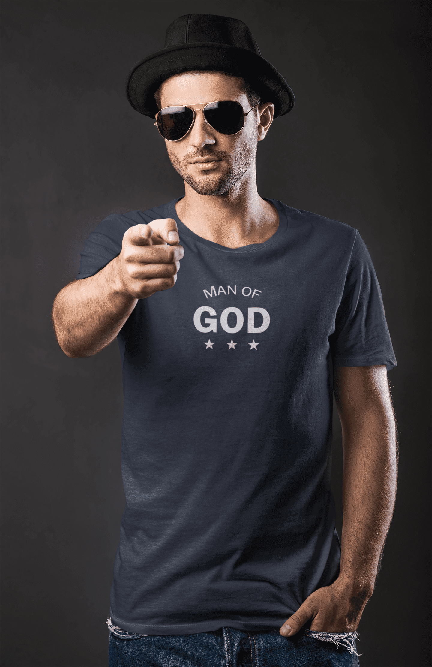 Man of God - Christelijk heren T-shirt - 31 kleuren