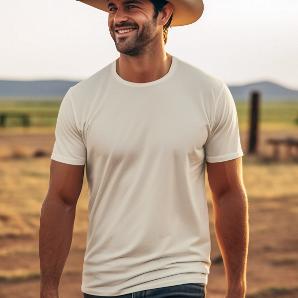 Onbedrukt Organisch katoenen heren t-shirt