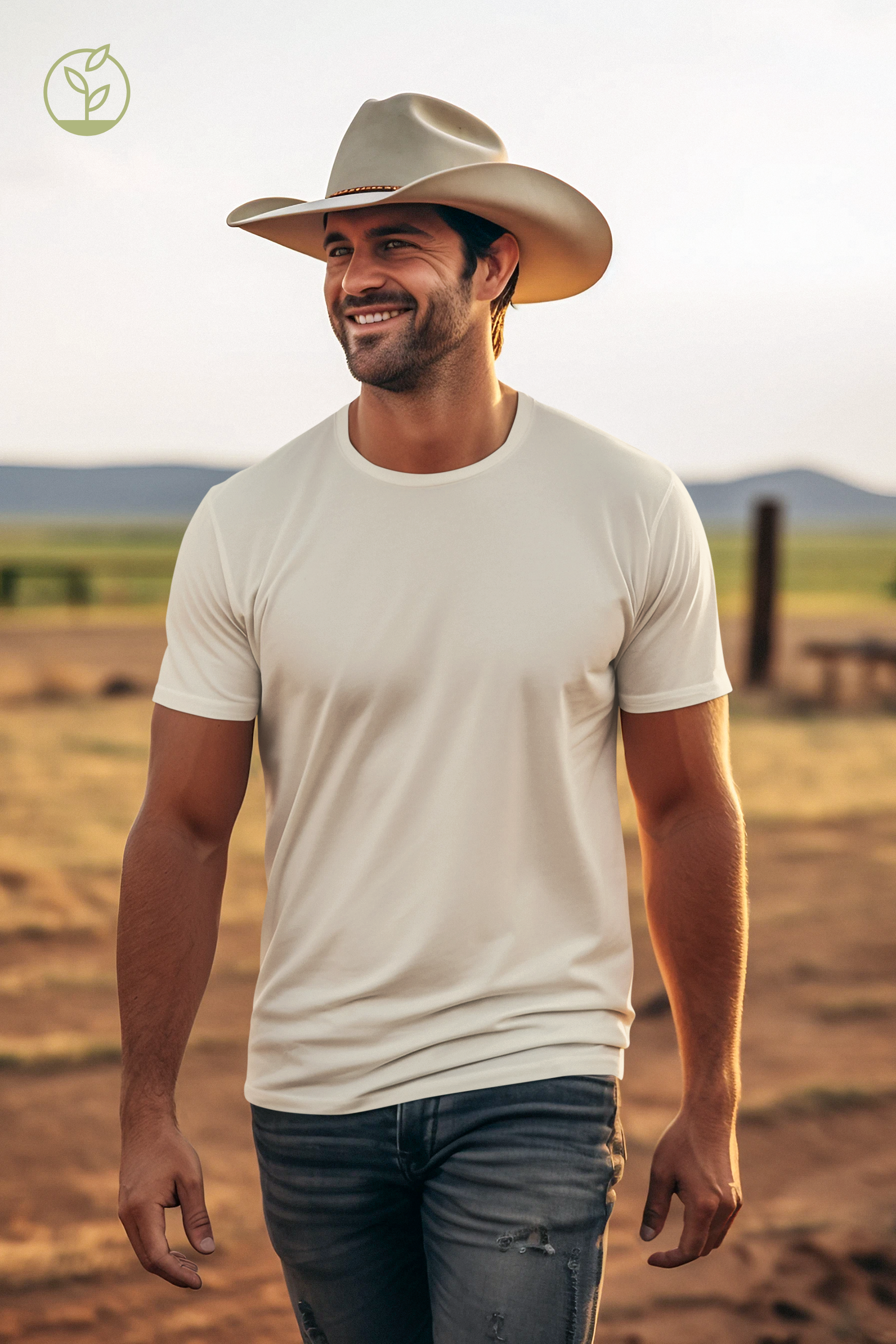 Onbedrukt Organisch katoenen heren t-shirt