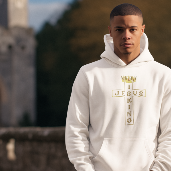 Jesus is King - Christelijke heren hoodie - in 29 kleuren